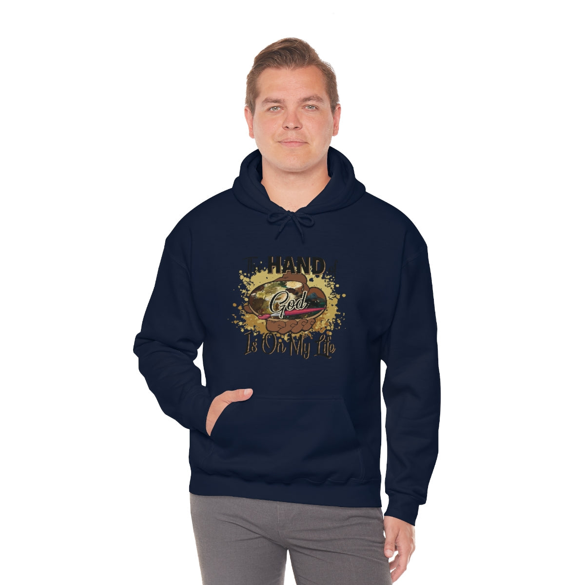 Unisex Heavy Blend™ Hooded Sweatshirt HOG Splash Navy