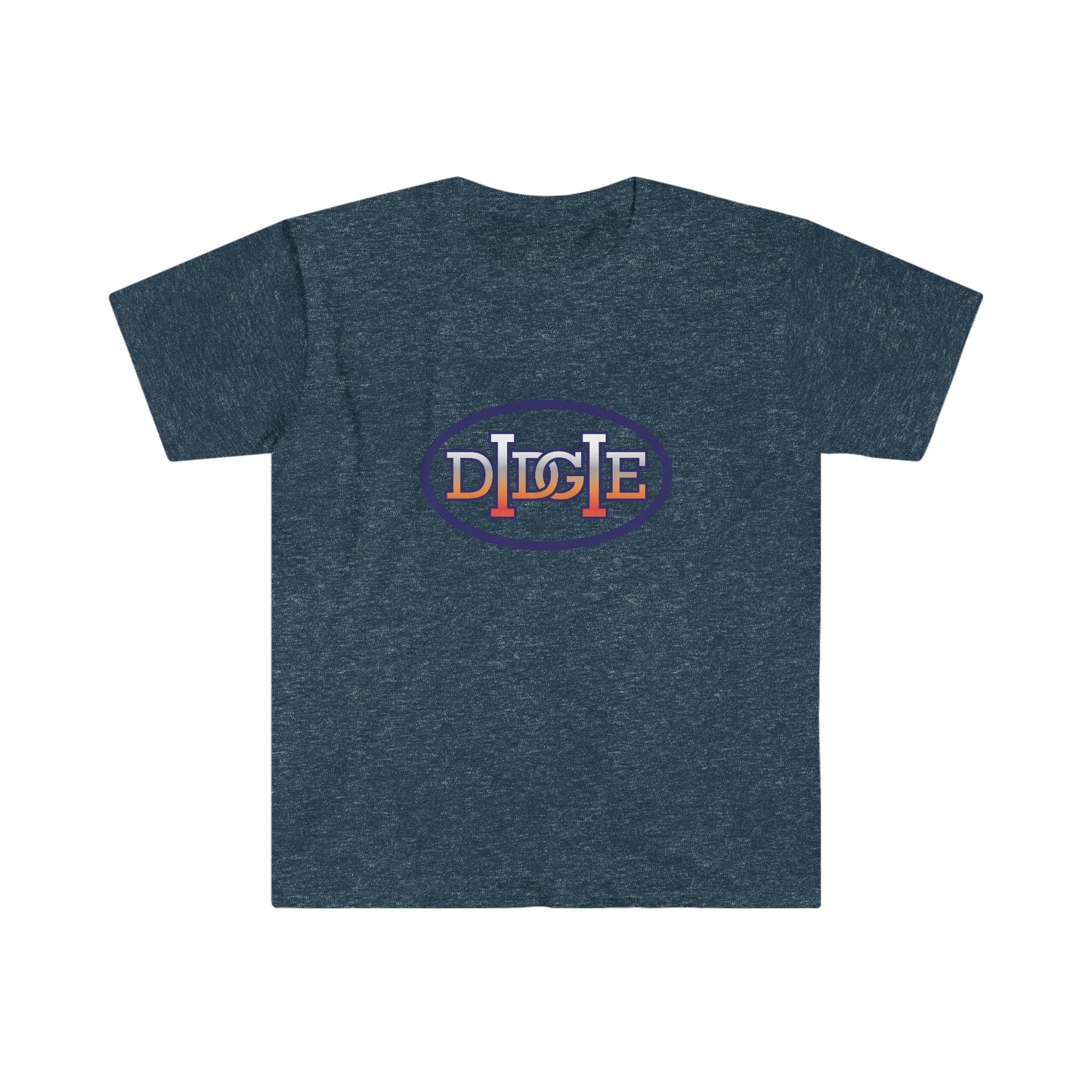 Unisex Softstyle T-Shirt DIDGIE Gradient Heather Navy